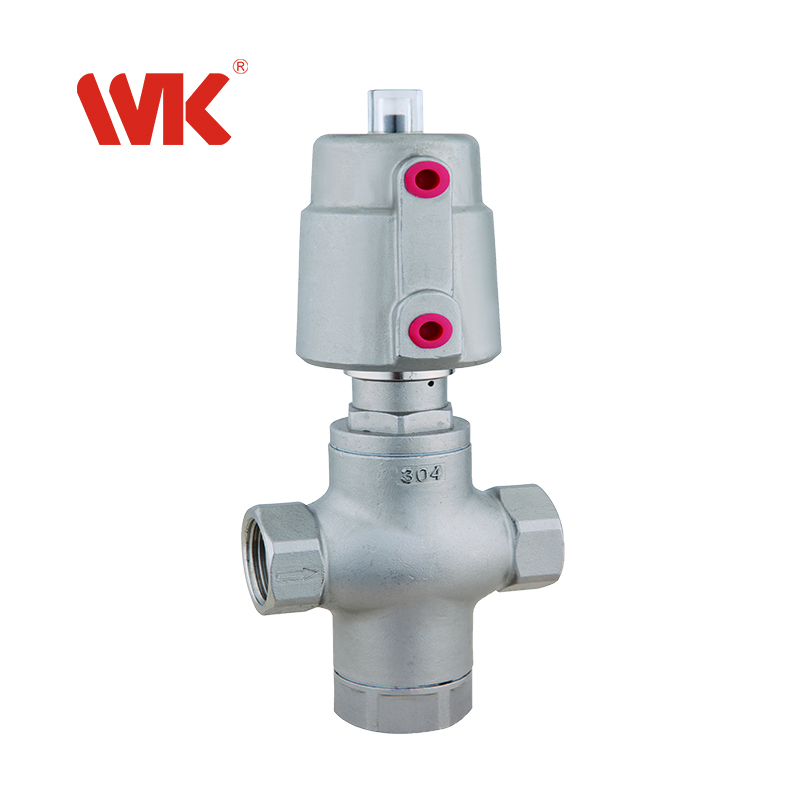 牙口三通氣動角座閥 牙口三通氣動角座閥